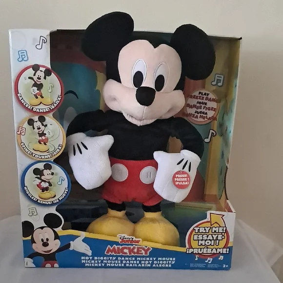 Disney Mickey Mouse Singing Plush Toy - Red, Black, Yellow - Picture 1 of 9